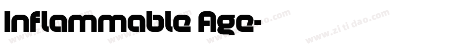 Inflammable Age字体转换